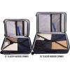 imageEddie Bauer Glacier Hardside Spinner Durable PCABS Construction Suitcase CarryOn Luggage 22quot CarbonStorm