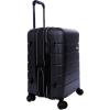 imageEddie Bauer Glacier Hardside Spinner Durable PCABS Construction Suitcase CarryOn Luggage 22quot CarbonStorm
