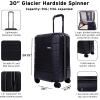 imageEddie Bauer Glacier Hardside Spinner Durable PCABS Construction Suitcase CarryOn Luggage 22quot CarbonStorm