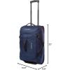 imageEddie Bauer Traverse Luggage  Roller Wheels  Telescoping Handle  Travel  Vacation  Ripstop Nylon  Black 31quotMedium Indigo