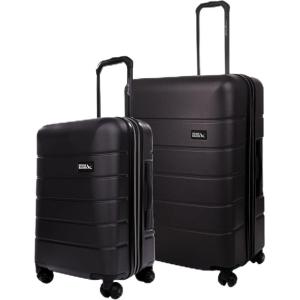 imageEddie Bauer Glacier Hardside Spinner Durable PCABS Construction Suitcase CarryOn Luggage 22quot CarbonCarbon