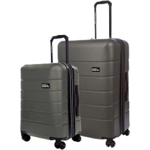 imageEddie Bauer Glacier Hardside Spinner Durable PCABS Construction Suitcase CarryOn Luggage 22quot CarbonSprig