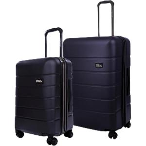 imageEddie Bauer Glacier Hardside Spinner Durable PCABS Construction Suitcase CarryOn Luggage 22quot CarbonStorm