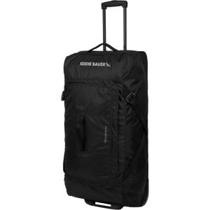 imageEddie Bauer Traverse Luggage  Roller Wheels  Telescoping Handle  Travel  Vacation  Ripstop Nylon  Black 31quotBlack