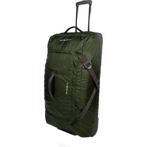 imageEddie Bauer Traverse Luggage  Roller Wheels  Telescoping Handle  Travel  Vacation  Ripstop Nylon  Black 31quotDark Loden