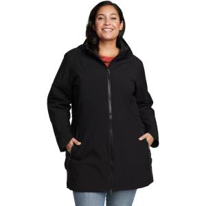 imageEddie Bauer Womens Cloud Cap Insulated Waterproof Trench CoatBlack