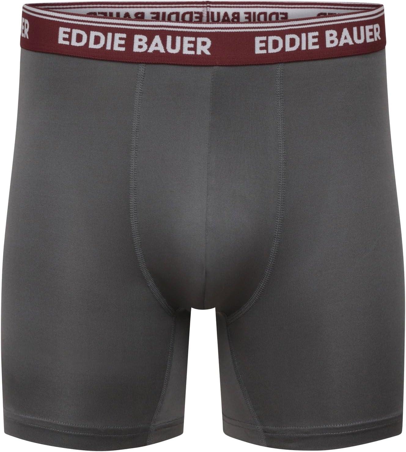 imageEddie Bauer Mens Boxer Briefs Breathable and Comfortable with Contoured Pouch Support 6 Pack UnderwearAtlanticAsh GreyBordeauxAtlanticVintage GreyDusted Indigo