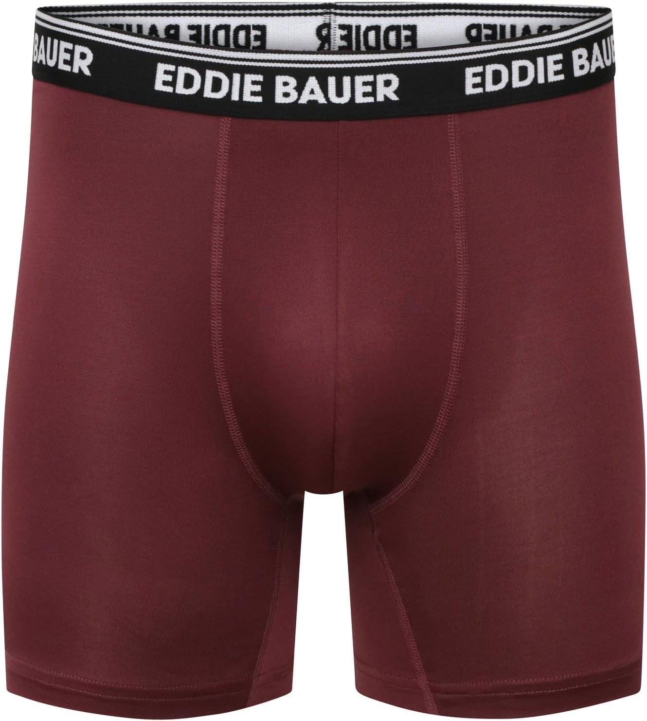 imageEddie Bauer Mens Boxer Briefs Breathable and Comfortable with Contoured Pouch Support 6 Pack UnderwearAtlanticAsh GreyBordeauxAtlanticVintage GreyDusted Indigo