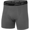 imageEddie Bauer Mens 6quot Cotton Boxer Briefs 2PackCotton  CharcoalNavy