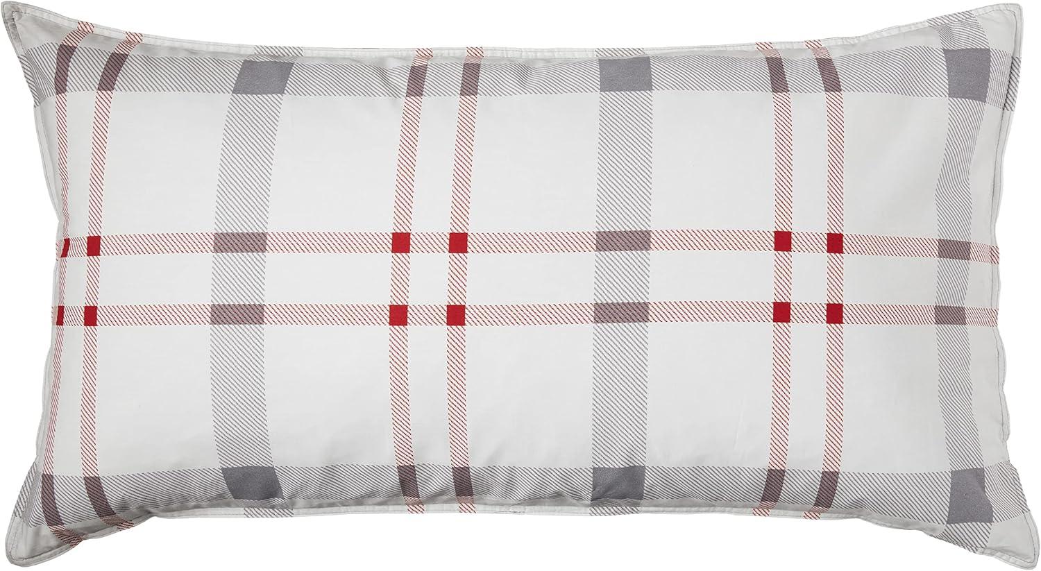 imageEddie Bauer  Twin Comforter Set Microsuede Bedding with Matching Sham OekoTex Certified Dorm Essentials Cabin Plaid GreyPortage Bay Grey