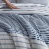 imageEddie Bauer  FullQueen Duvet Cover Set Luxuriously Soft Bedding with Matching Shams Buttons ampamp Corner Ties to Ensure Placement Cooper Stripe Blue FullQueenCooper Stripe Blue