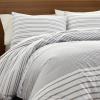 imageEddie Bauer  FullQueen Duvet Cover Set Luxuriously Soft Bedding with Matching Shams Buttons ampamp Corner Ties to Ensure Placement Cooper Stripe Blue FullQueenNeutral