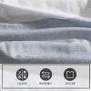 imageEddie Bauer  Oversized Queen Comforter Set 7 Piece Bed in a Bag Bedding Set Easy Care Cotton Percale Blend UltraSoft Breathable Fabrics Plaid Grey QueenOversized Plaid Grey
