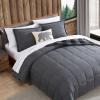 imageEddie Bauer  Twin Comforter Set Microsuede Bedding with Matching Sham OekoTex Certified Dorm Essentials Cabin Plaid GreyCabin Plaid Grey