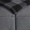 imageEddie Bauer  Twin Comforter Set Microsuede Bedding with Matching Sham OekoTex Certified Dorm Essentials Cabin Plaid GreyCabin Plaid Grey