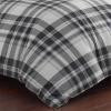 imageEddie Bauer  Twin Comforter Set Microsuede Bedding with Matching Sham OekoTex Certified Dorm Essentials Cabin Plaid GreyCoal Creek Plaid Grey