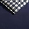 imageEddie Bauer  Twin Comforter Set Microsuede Bedding with Matching Sham OekoTex Certified Dorm Essentials Cabin Plaid GreyKingston Navy