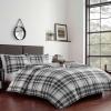 imageEddie Bauer  Twin Comforter Set Microsuede Bedding with Matching Sham OekoTex Certified Dorm Essentials Cabin Plaid GreyTimbers Plaid Green
