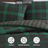 imageEddie Bauer  Twin Comforter Set Microsuede Bedding with Matching Sham OekoTex Certified Dorm Essentials Cabin Plaid GreyWoodland Tartan Dark Green