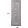 imageEddie Bauer  Runner Rug Soft Plush Tufted Bathroom Rug with SkidResistant Backing Quick Dry ampamp Super Absorbent Logan Olive Green 22quot x 60quotChrome Grey