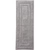 imageEddie Bauer  Runner Rug Soft Plush Tufted Bathroom Rug with SkidResistant Backing Quick Dry ampamp Super Absorbent Logan Olive Green 22quot x 60quotChrome Grey