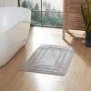 imageEddie Bauer  Runner Rug Soft Plush Tufted Bathroom Rug with SkidResistant Backing Quick Dry ampamp Super Absorbent Logan Olive Green 22quot x 60quotChrome Grey