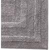 imageEddie Bauer  Runner Rug Soft Plush Tufted Bathroom Rug with SkidResistant Backing Quick Dry ampamp Super Absorbent Logan Olive Green 22quot x 60quotChrome Grey
