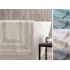 imageEddie Bauer  Runner Rug Soft Plush Tufted Bathroom Rug with SkidResistant Backing Quick Dry ampamp Super Absorbent Logan Olive Green 22quot x 60quotLight Grey