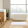 imageEddie Bauer  Runner Rug Soft Plush Tufted Bathroom Rug with SkidResistant Backing Quick Dry ampamp Super Absorbent Logan Olive Green 22quot x 60quotLogan White