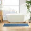 imageEddie Bauer  Runner Rug Soft Plush Tufted Bathroom Rug with SkidResistant Backing Quick Dry ampamp Super Absorbent Logan Olive Green 22quot x 60quotLogan Indigo Blue