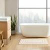 imageEddie Bauer  Runner Rug Soft Plush Tufted Bathroom Rug with SkidResistant Backing Quick Dry ampamp Super Absorbent Logan Olive Green 22quot x 60quotLogan Beige