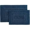imageEddie Bauer  Runner Rug Soft Plush Tufted Bathroom Rug with SkidResistant Backing Quick Dry ampamp Super Absorbent Logan Olive Green 22quot x 60quotLogan Indigo Blue
