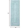 imageEddie Bauer  Runner Rug Soft Plush Tufted Bathroom Rug with SkidResistant Backing Quick Dry ampamp Super Absorbent Logan Olive Green 22quot x 60quotTurquoise