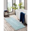 imageEddie Bauer  Runner Rug Soft Plush Tufted Bathroom Rug with SkidResistant Backing Quick Dry ampamp Super Absorbent Logan Olive Green 22quot x 60quotTurquoise