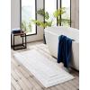 imageEddie Bauer  Runner Rug Soft Plush Tufted Bathroom Rug with SkidResistant Backing Quick Dry ampamp Super Absorbent Logan Olive Green 22quot x 60quotWhite