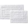 imageEddie Bauer  Runner Rug Soft Plush Tufted Bathroom Rug with SkidResistant Backing Quick Dry ampamp Super Absorbent Logan Olive Green 22quot x 60quotWhite