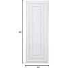 imageEddie Bauer  Runner Rug Soft Plush Tufted Bathroom Rug with SkidResistant Backing Quick Dry ampamp Super Absorbent Logan Olive Green 22quot x 60quotWhite