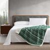 imageEddie Bauer  Throw Blanket Embossed Ultra Soft Plush Bedding Luxurious Bedding Set OekoTex Certified Geese Green 50quot x 70quotAlpine Fair Isle Green