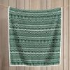 imageEddie Bauer  Throw Blanket Embossed Ultra Soft Plush Bedding Luxurious Bedding Set OekoTex Certified Geese Green 50quot x 70quotAlpine Fair Isle Green