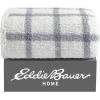 imageEddie Bauer  Throw Blanket Embossed Ultra Soft Plush Bedding Luxurious Bedding Set OekoTex Certified Geese Green 50quot x 70quotBunkhouse Plaid GreyIvory