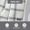 imageEddie Bauer  Throw Blanket Embossed Ultra Soft Plush Bedding Luxurious Bedding Set OekoTex Certified Geese Green 50quot x 70quotBunkhouse Plaid GreyIvory