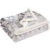 imageEddie Bauer  Throw Blanket Embossed Ultra Soft Plush Bedding Luxurious Bedding Set OekoTex Certified Geese Green 50quot x 70quotClyde Hill Stripe