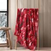 imageEddie Bauer  Throw Blanket Embossed Ultra Soft Plush Bedding Luxurious Bedding Set OekoTex Certified Geese Green 50quot x 70quotDeer Woods Red