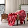 imageEddie Bauer  Throw Blanket Embossed Ultra Soft Plush Bedding Luxurious Bedding Set OekoTex Certified Geese Green 50quot x 70quotDeer Woods Red