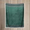 imageEddie Bauer  Throw Blanket Embossed Ultra Soft Plush Bedding Luxurious Bedding Set OekoTex Certified Geese Green 50quot x 70quotFair Isle Green