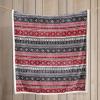 imageEddie Bauer  Throw Blanket Embossed Ultra Soft Plush Bedding Luxurious Bedding Set OekoTex Certified Geese Green 50quot x 70quotFair Isle RedBlack