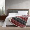 imageEddie Bauer  Throw Blanket Embossed Ultra Soft Plush Bedding Luxurious Bedding Set OekoTex Certified Geese Green 50quot x 70quotFair Isle RedBlack
