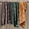 imageEddie Bauer  Throw Blanket Embossed Ultra Soft Plush Bedding Luxurious Bedding Set OekoTex Certified Geese Green 50quot x 70quotGeese Brown