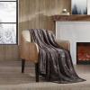 imageEddie Bauer  Throw Blanket Embossed Ultra Soft Plush Bedding Luxurious Bedding Set OekoTex Certified Geese Green 50quot x 70quotGeese Dark Brown