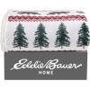 imageEddie Bauer  Throw Blanket Embossed Ultra Soft Plush Bedding Luxurious Bedding Set OekoTex Certified Geese Green 50quot x 70quotGrizzly Peak Red